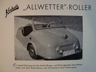 Illustration for article titled Weird Wheels - The Kroboth Allwetterroller